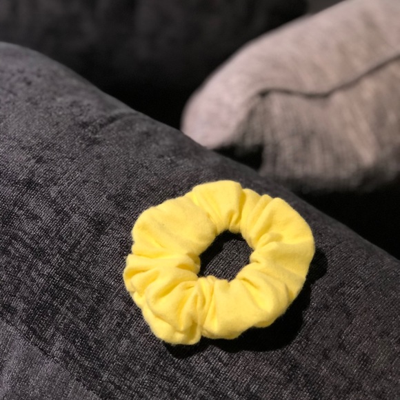 Yellow fleece scrunchie🌼💛 - Picture 2 of 2